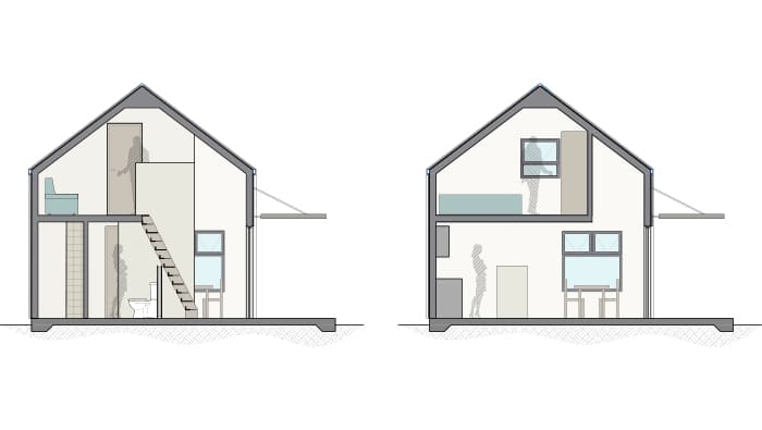 The-Cottage - Medium Unit - Side Section