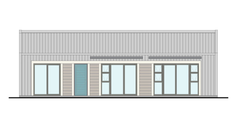 The CHALET 1 Bed Front Elevation