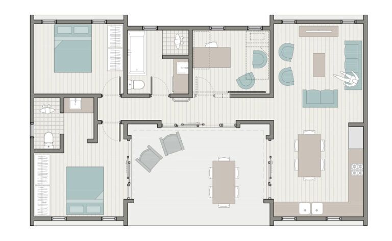 The CHALET 3 Bed Ground Floor